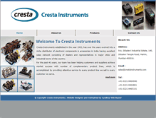 Tablet Screenshot of crestainstruments.com